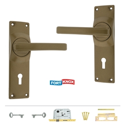 M1C30 - 2 Lever Lockset Gold -M1C30_o_T
